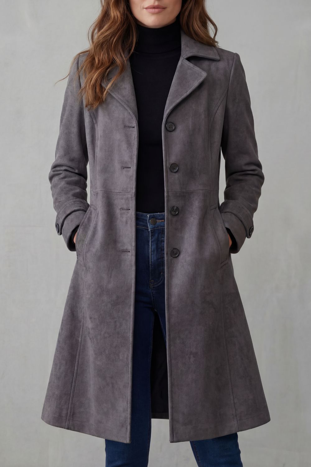Georgina Caldwell | Vintage Suede Finish Longline Coat