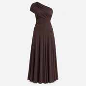 Diana Hughes | Bellamare One Shoulder Draped Maxi Dress