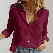 Amelia Whitmore | Classic Button-Up Blouse For Women