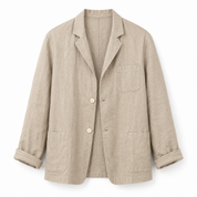 Edmund Fraser | Casual Breathable Summer Blazer in Natural Linen