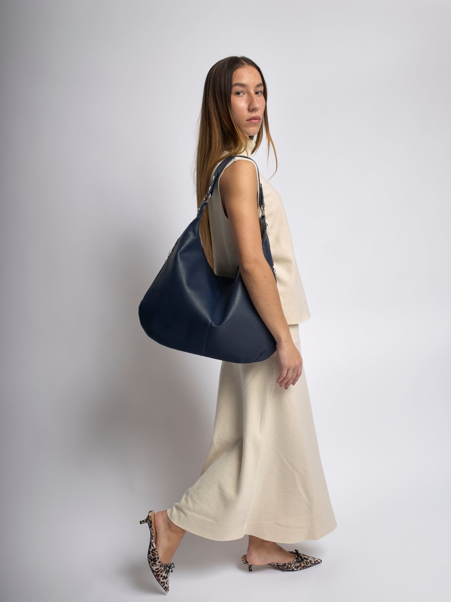 Elara Cavaro | Soft Leather Hobo Shoulder Bag