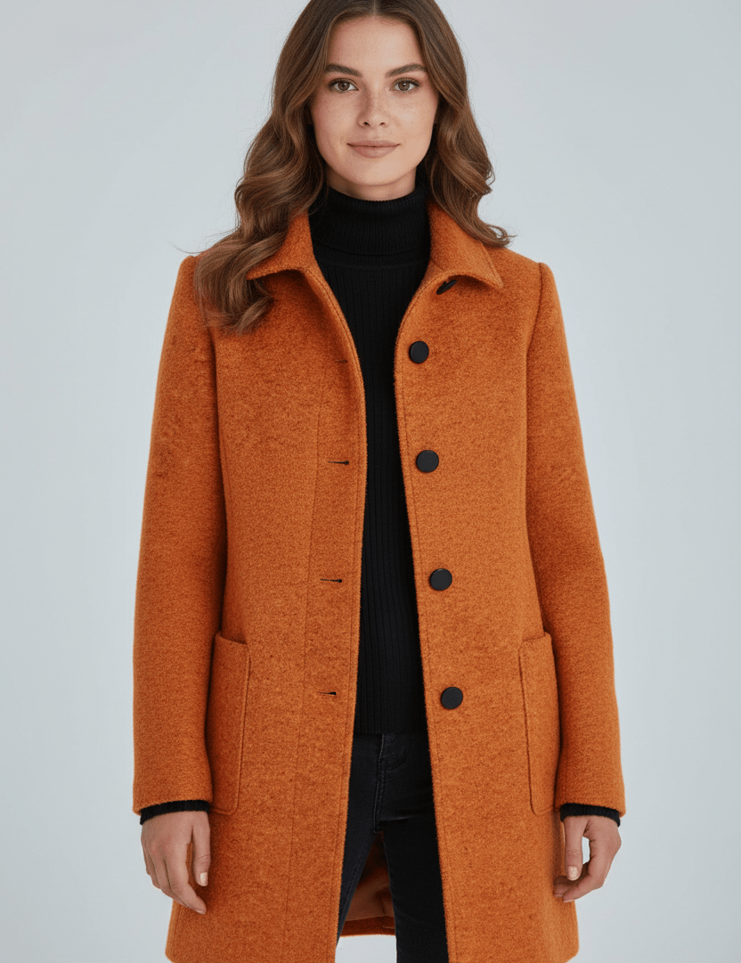 Elara Montcombe | Women's Wool-Blend Coat Tailored Elegance