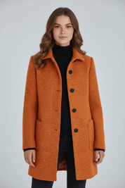 Elara Montcombe | Women's Wool-Blend Coat Tailored Elegance