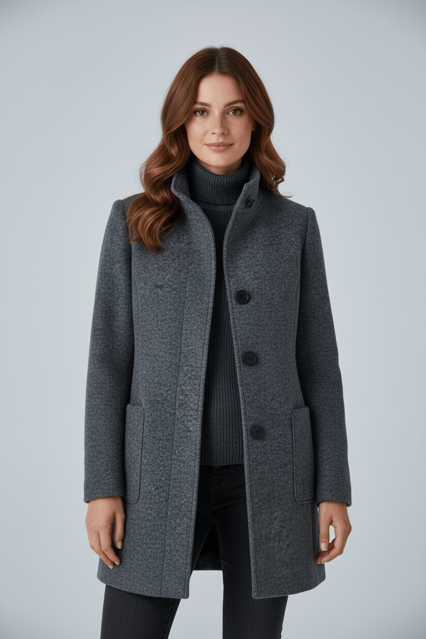 Elara Montcombe | Women's Wool-Blend Coat Tailored Elegance