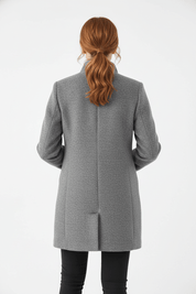 Elara Montcombe | Women's Wool-Blend Coat Tailored Elegance