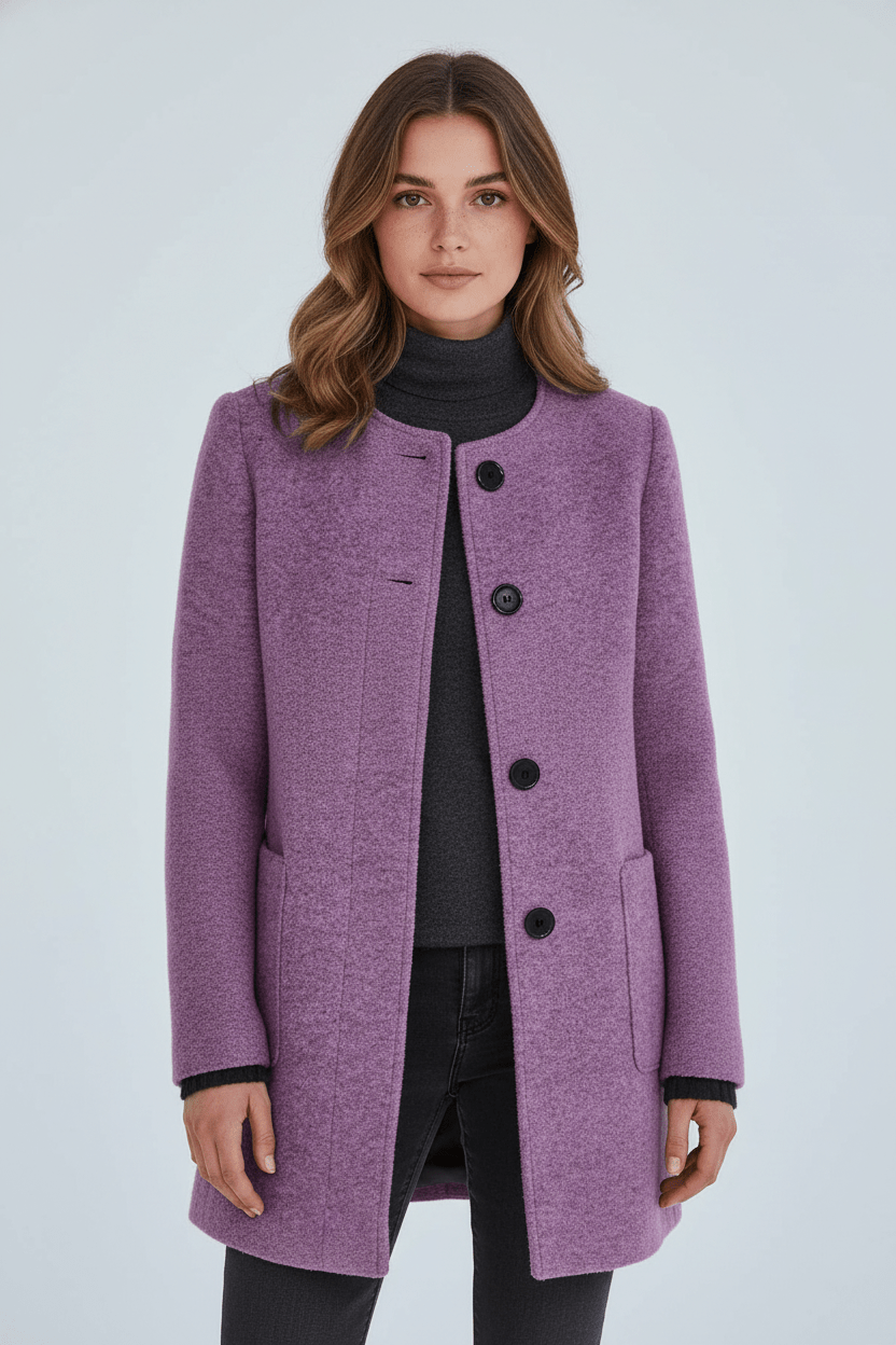 Elara Montcombe | Women's Wool-Blend Coat Tailored Elegance