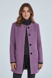 Elara Montcombe | Women's Wool-Blend Coat Tailored Elegance