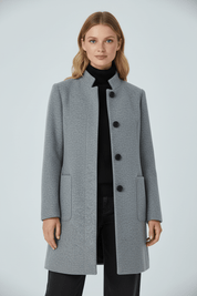 Elara Montcombe | Women's Wool-Blend Coat Tailored Elegance