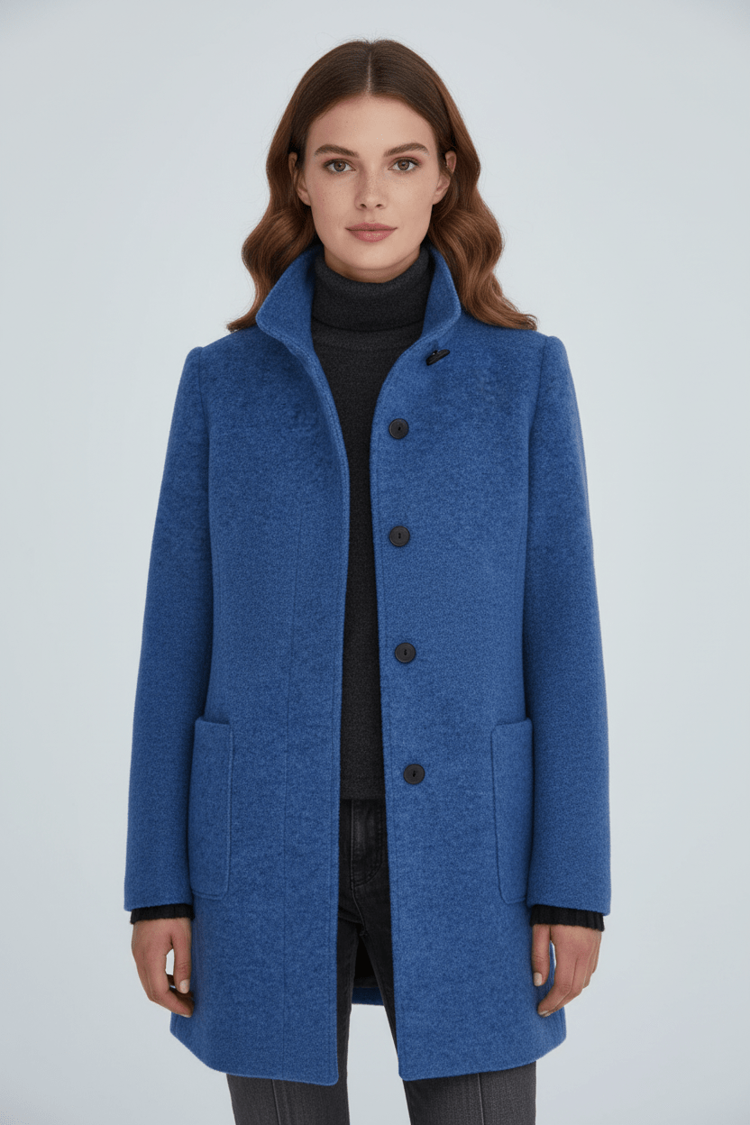 Elara Montcombe | Women's Wool-Blend Coat Tailored Elegance