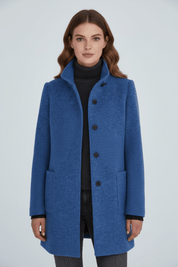 Elara Montcombe | Women's Wool-Blend Coat Tailored Elegance