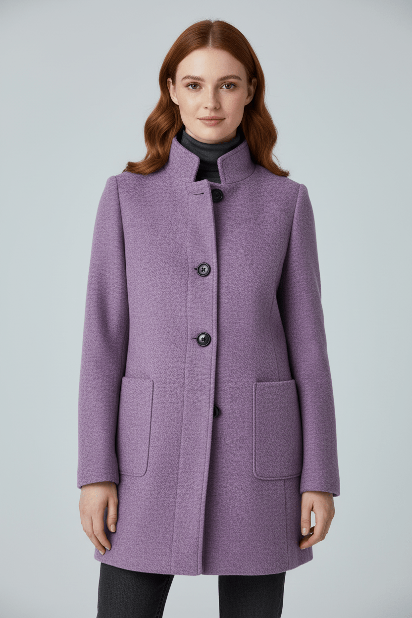Elara Montcombe | Women's Wool-Blend Coat Tailored Elegance