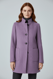Elara Montcombe | Women's Wool-Blend Coat Tailored Elegance