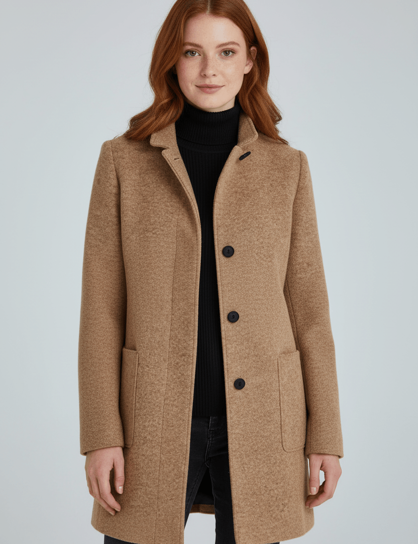 Elara Montcombe | Women's Wool-Blend Coat Tailored Elegance
