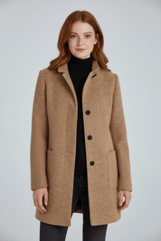 Elara Montcombe | Women's Wool-Blend Coat Tailored Elegance