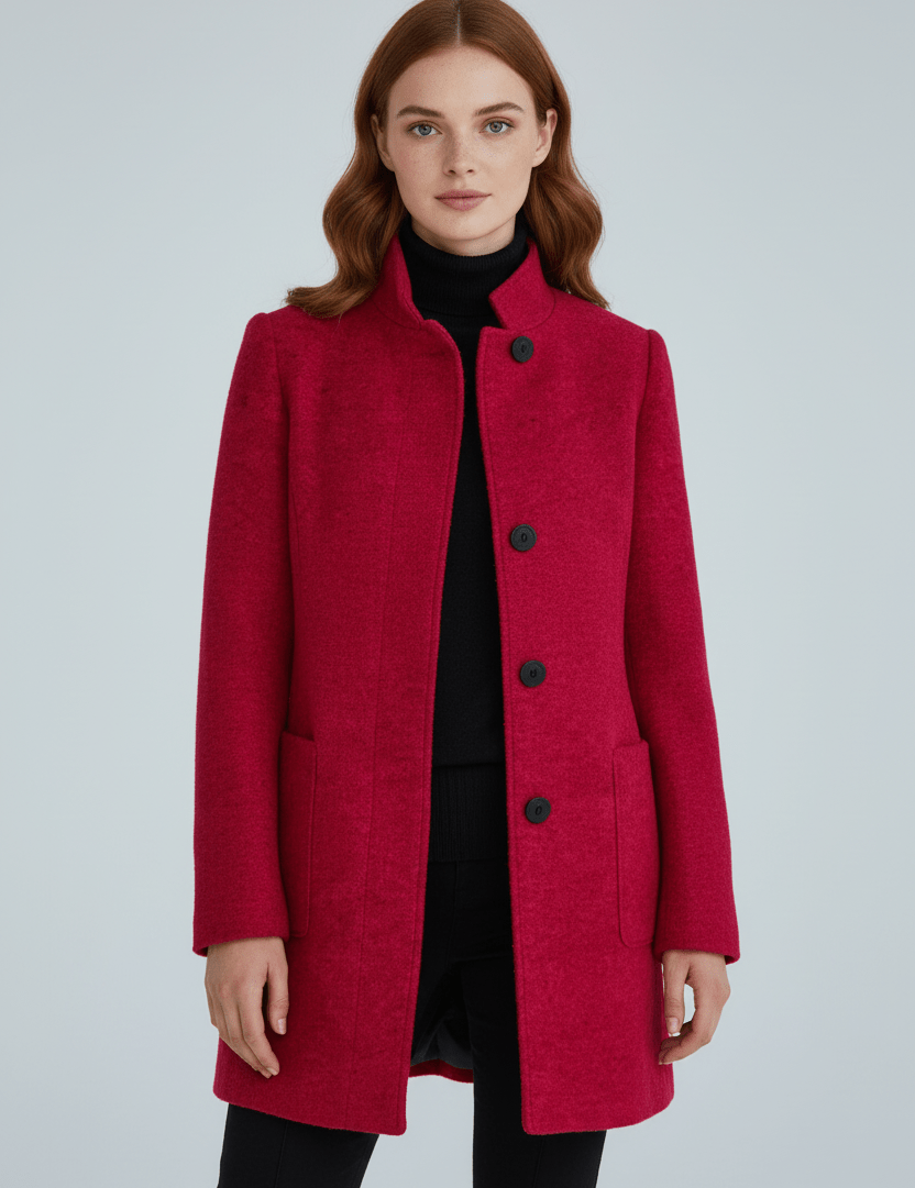 Elara Montcombe | Women's Wool-Blend Coat Tailored Elegance