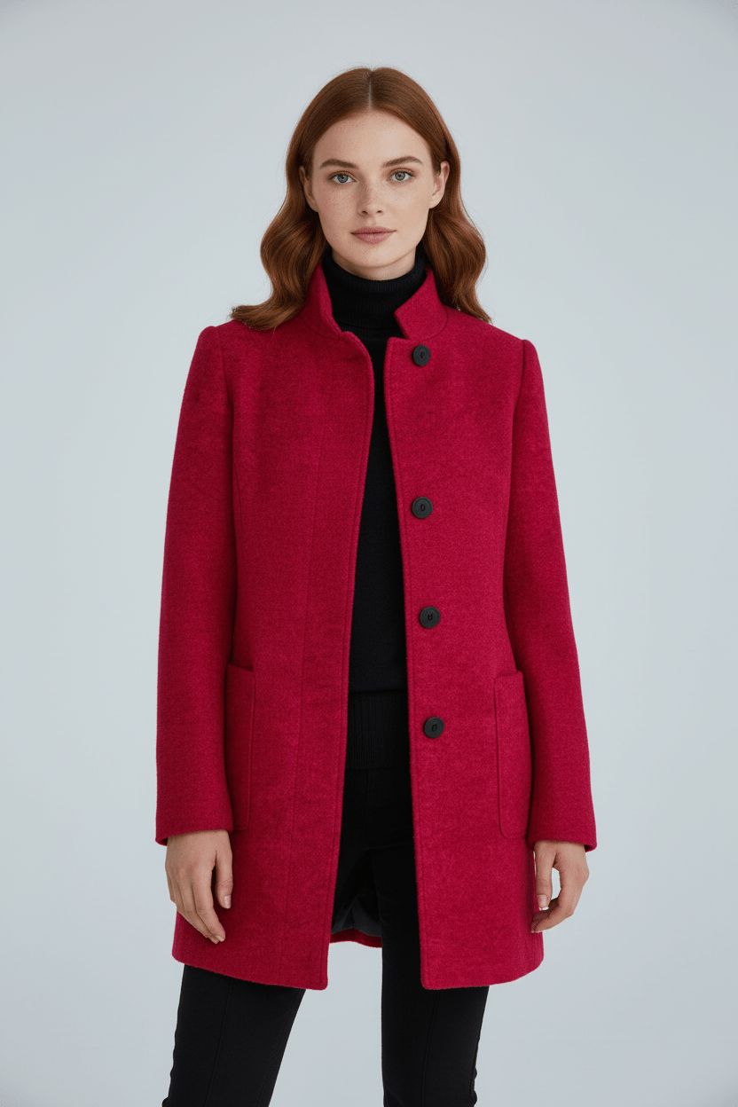 Elara Montcombe | Women's Wool-Blend Coat Tailored Elegance