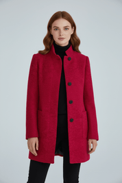 Elara Montcombe | Women's Wool-Blend Coat Tailored Elegance