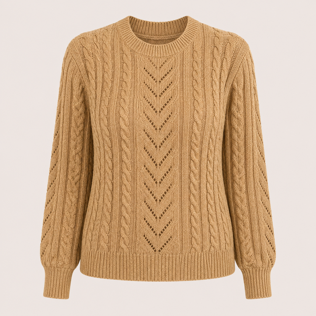 Eleanor Davies | Cable-Knit Textured Sweater