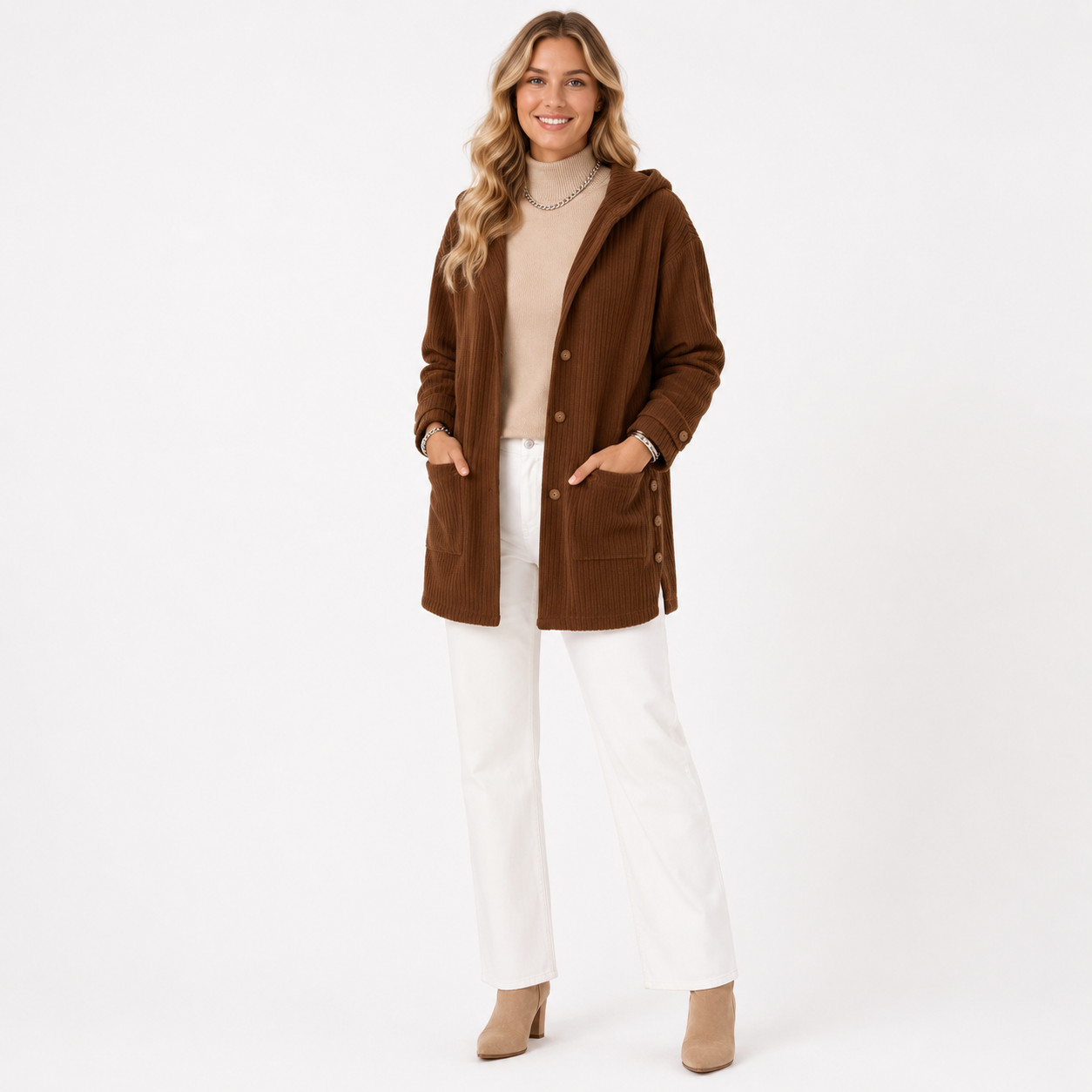 Eleanor Scott | Hooded Corduroy Jacket
