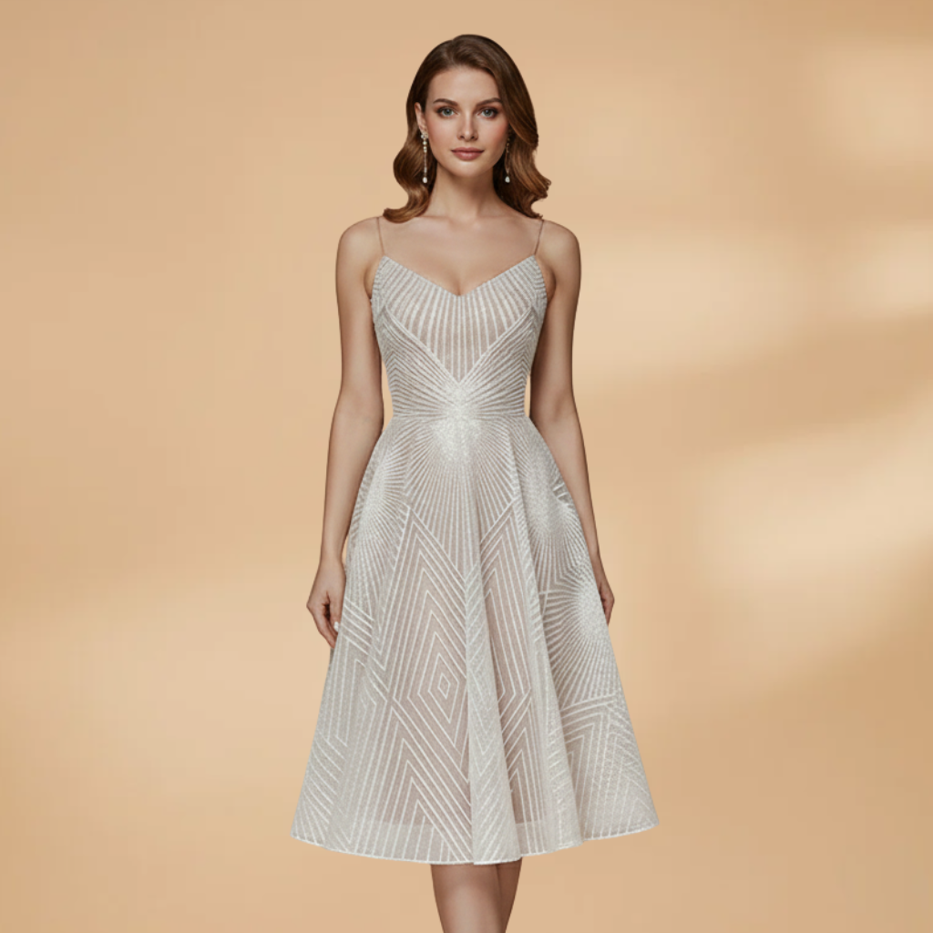 Nadia Prescott | Textured Cocktail Dress With Open Back