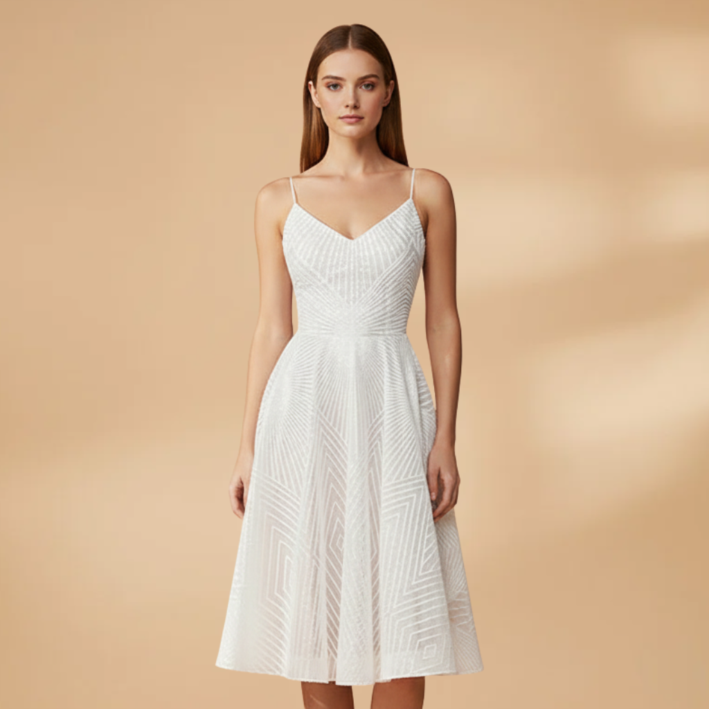 Nadia Prescott | Textured Cocktail Dress With Open Back