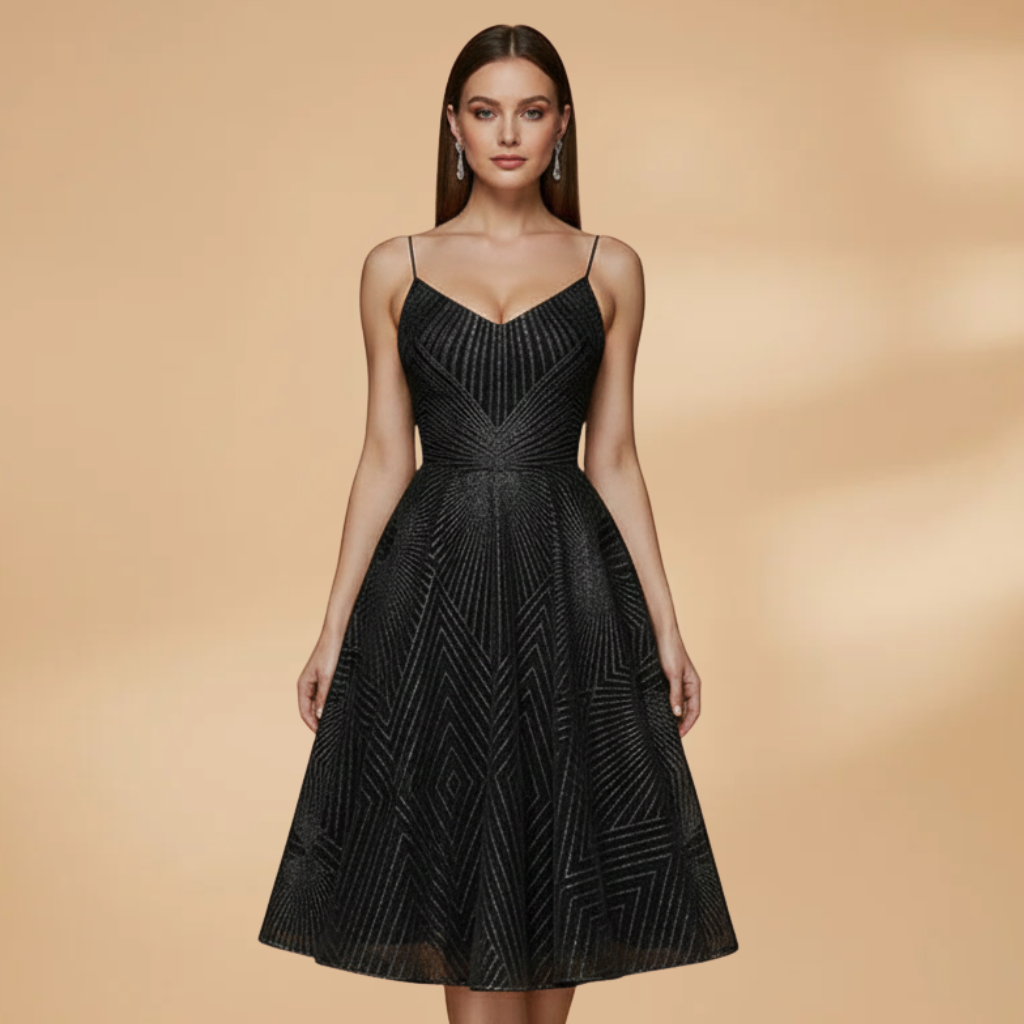 Nadia Prescott | Textured Cocktail Dress With Open Back