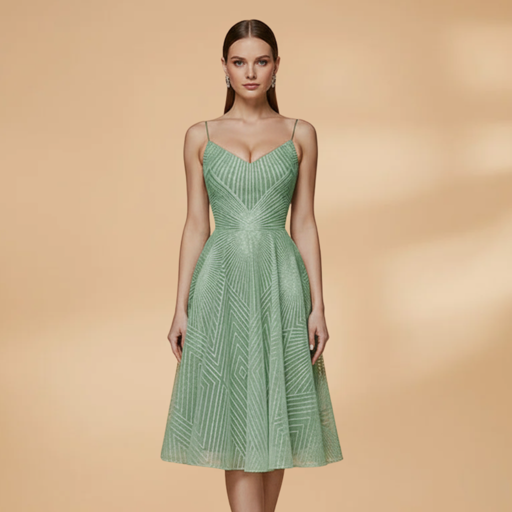 Nadia Prescott | Textured Cocktail Dress With Open Back