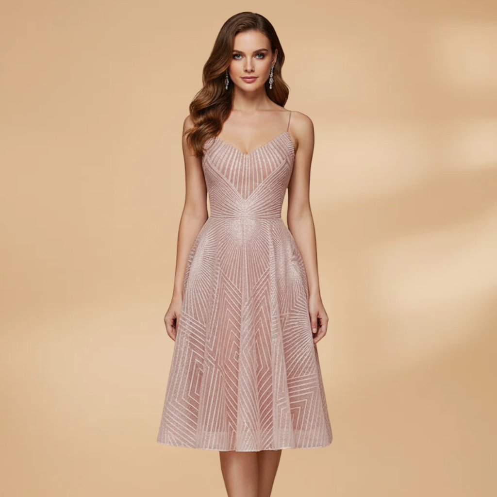 Nadia Prescott | Textured Cocktail Dress With Open Back