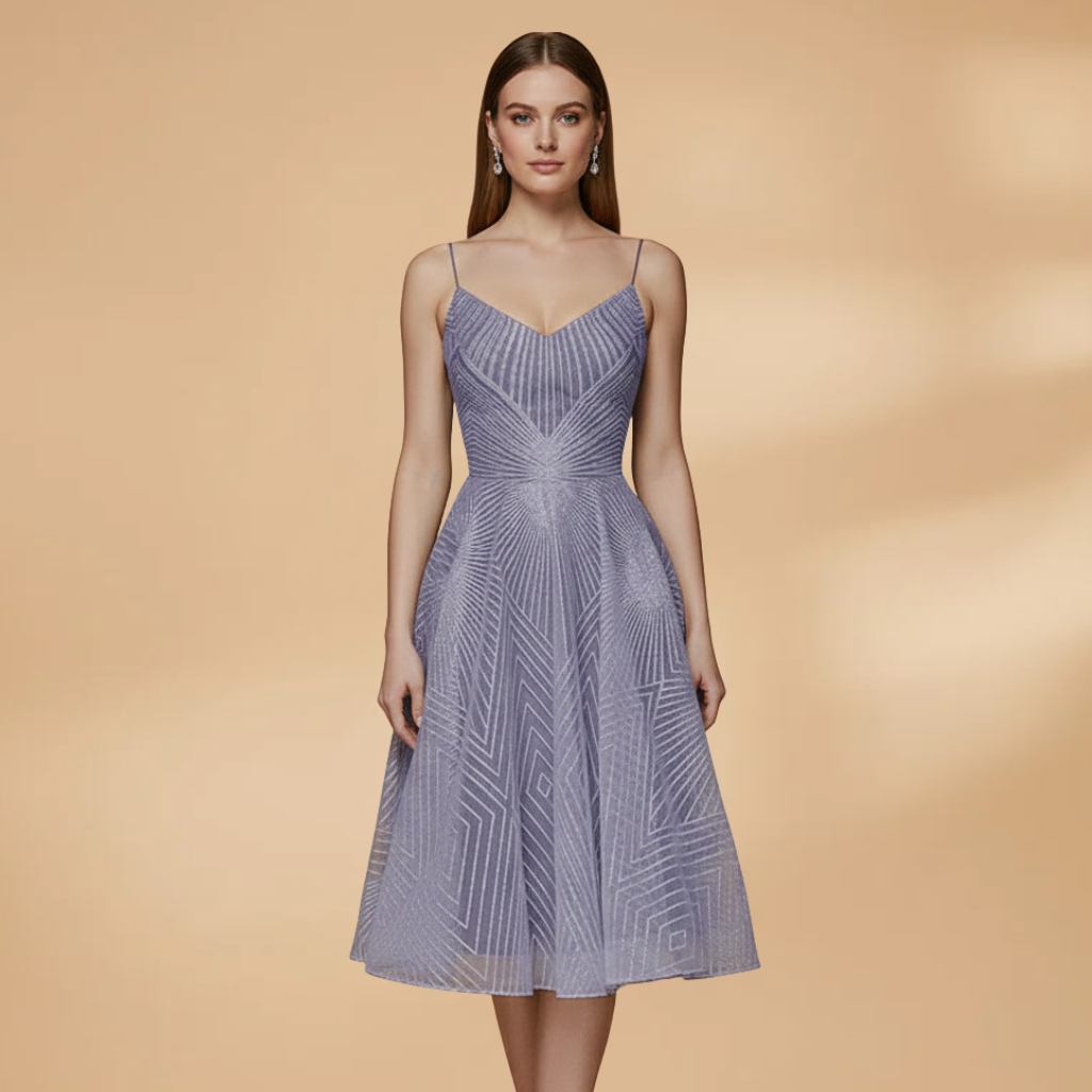 Nadia Prescott | Textured Cocktail Dress With Open Back