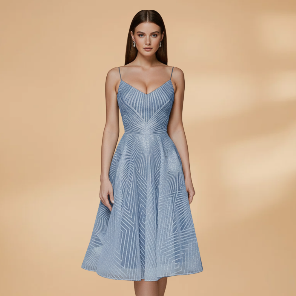Nadia Prescott | Textured Cocktail Dress With Open Back