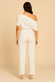 Elena Whitmore | Elegant One Shoulder Jumpsuit For Women