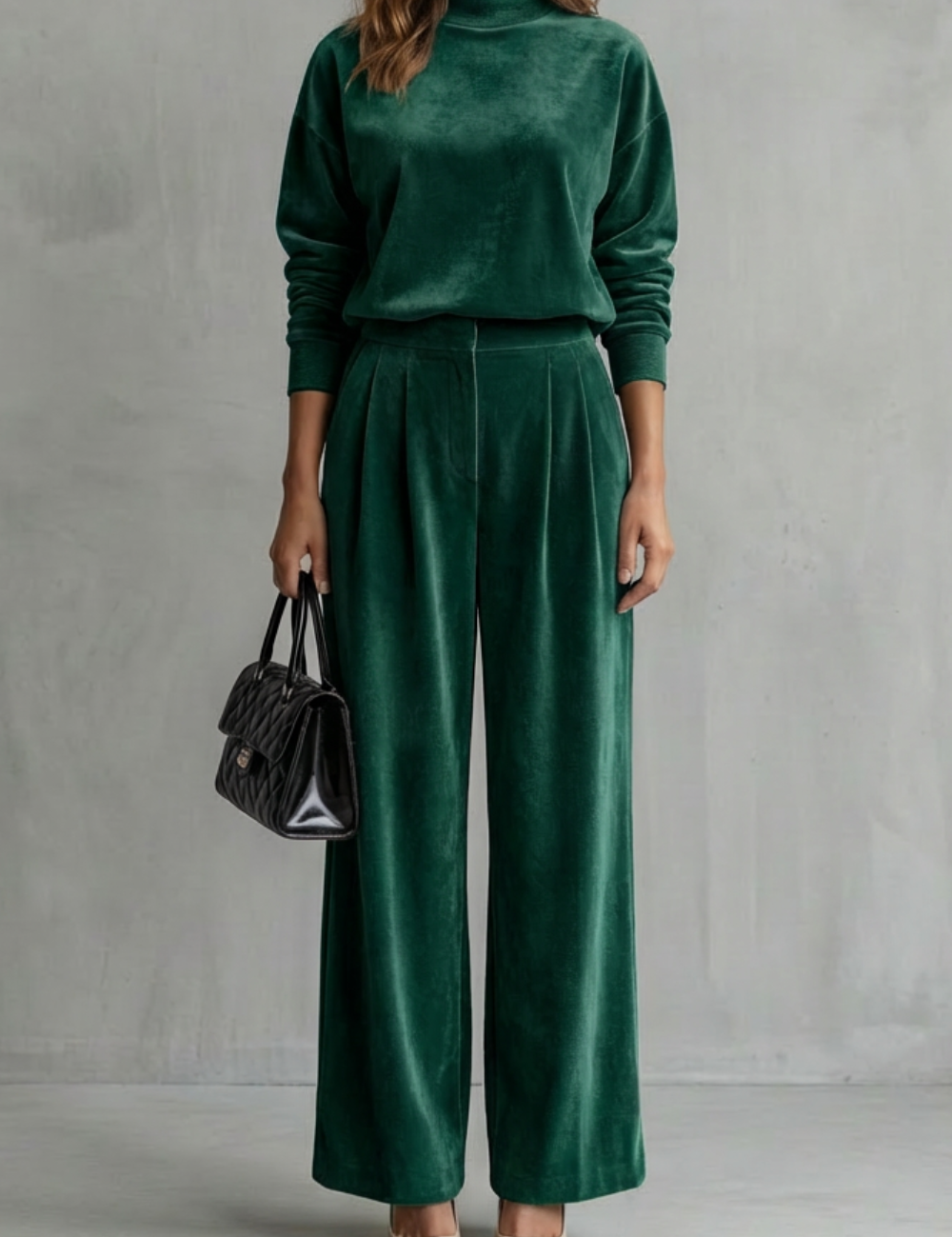 Florence Turner | Luxe Velour Two-Piece Lounge Set