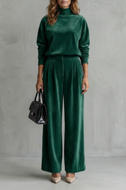 Florence Turner | Luxe Velour Two-Piece Lounge Set
