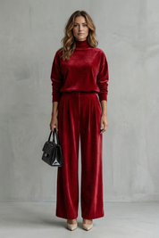 Florence Turner | Luxe Velour Two-Piece Lounge Set