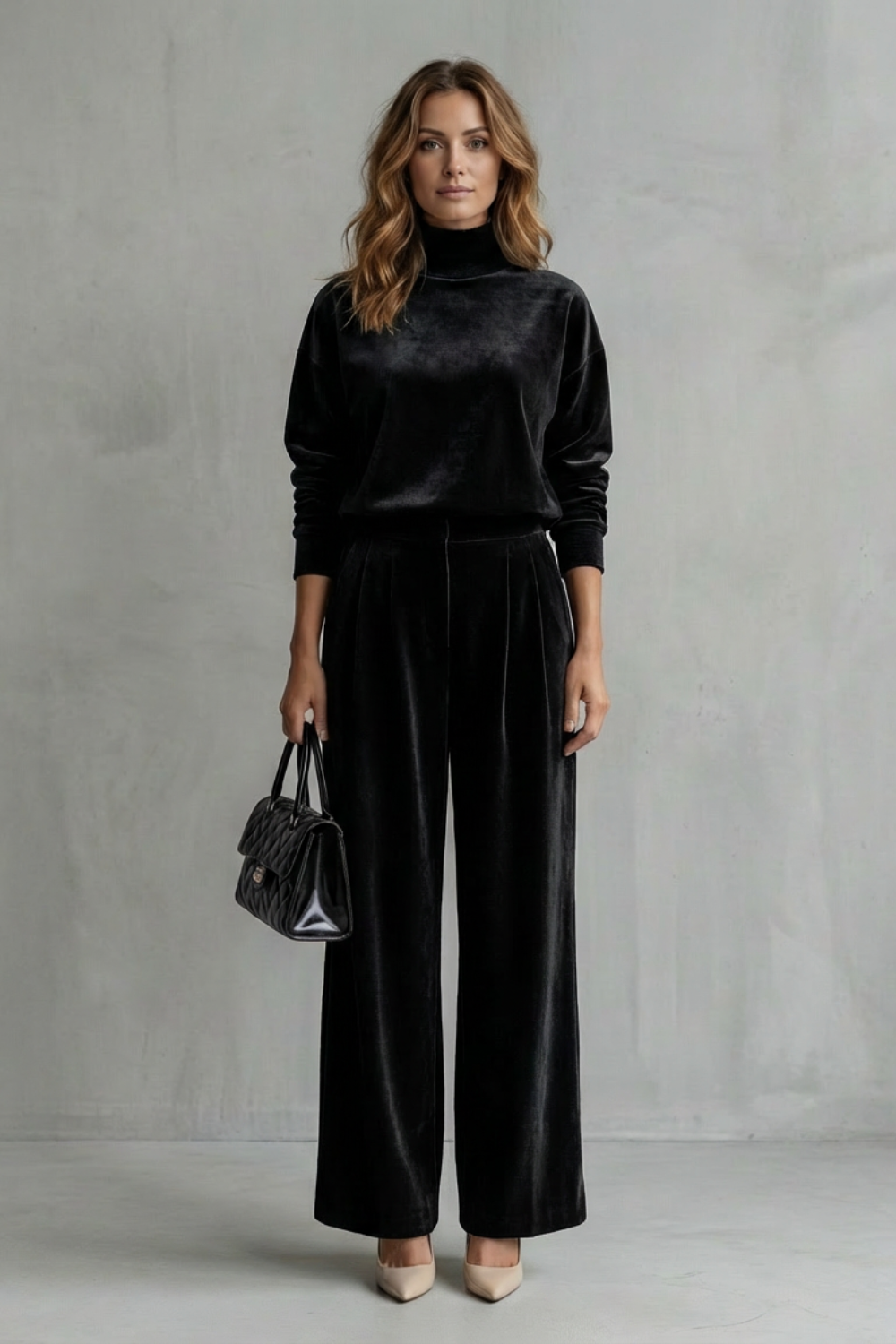 Florence Turner | Luxe Velour Two-Piece Lounge Set