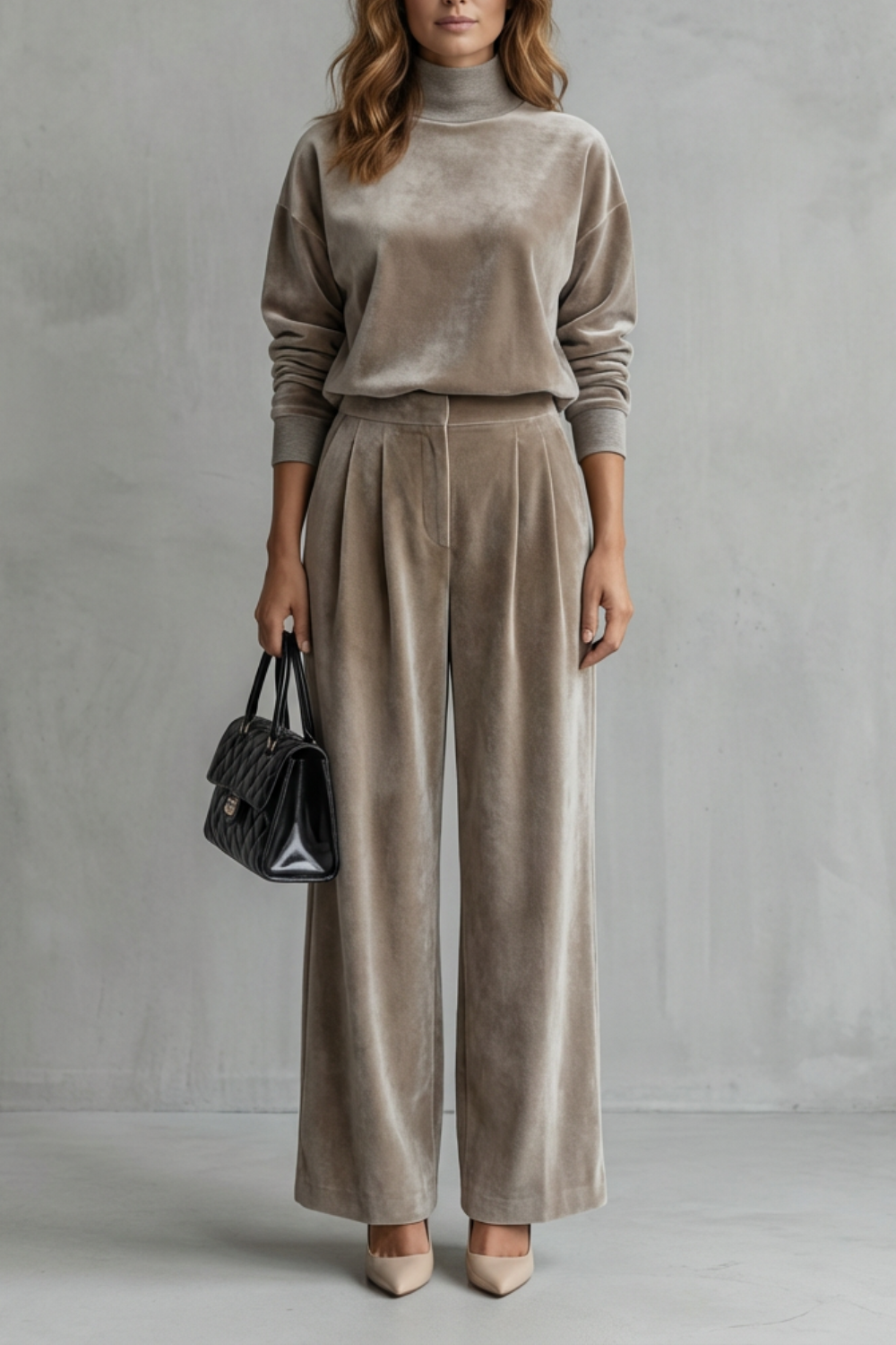 Florence Turner | Luxe Velour Two-Piece Lounge Set