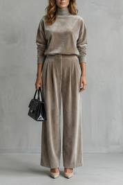 Florence Turner | Luxe Velour Two-Piece Lounge Set