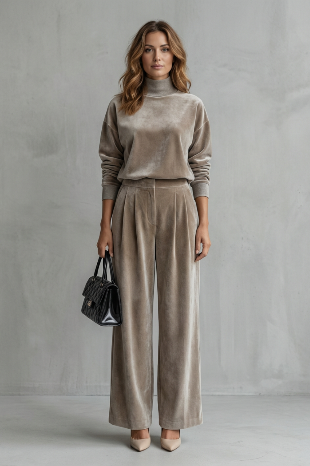 Florence Turner | Luxe Velour Two-Piece Lounge Set