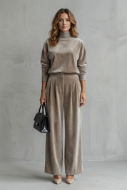 Florence Turner | Luxe Velour Two-Piece Lounge Set