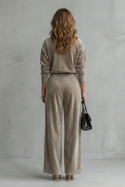 Florence Turner | Luxe Velour Two-Piece Lounge Set