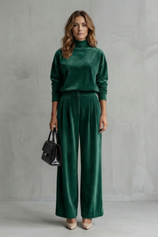 Florence Turner | Luxe Velour Two-Piece Lounge Set