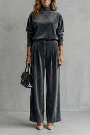 Florence Turner | Luxe Velour Two-Piece Lounge Set