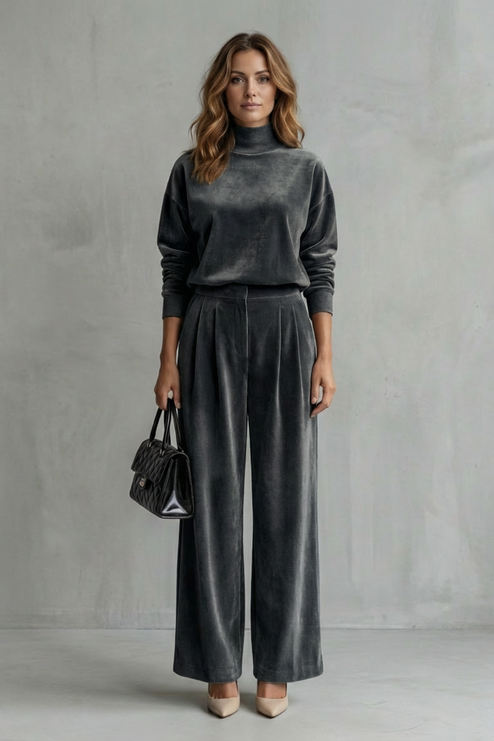 Florence Turner | Luxe Velour Two-Piece Lounge Set