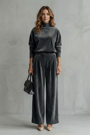 Florence Turner | Luxe Velour Two-Piece Lounge Set