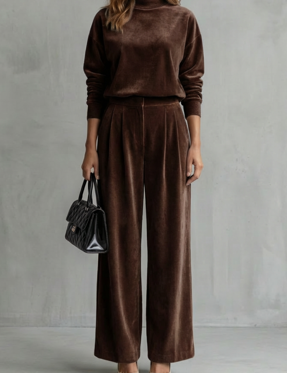 Florence Turner | Luxe Velour Two-Piece Lounge Set