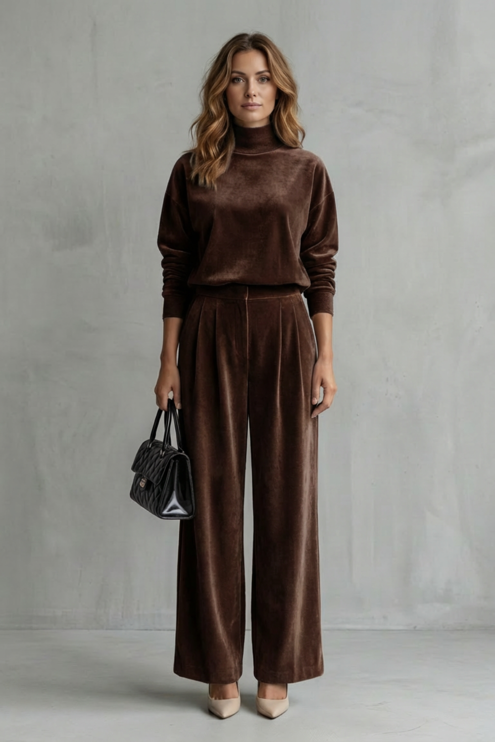 Florence Turner | Luxe Velour Two-Piece Lounge Set