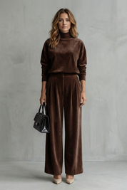 Florence Turner | Luxe Velour Two-Piece Lounge Set