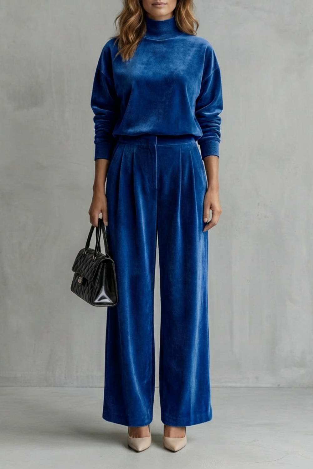Florence Turner | Luxe Velour Two-Piece Lounge Set
