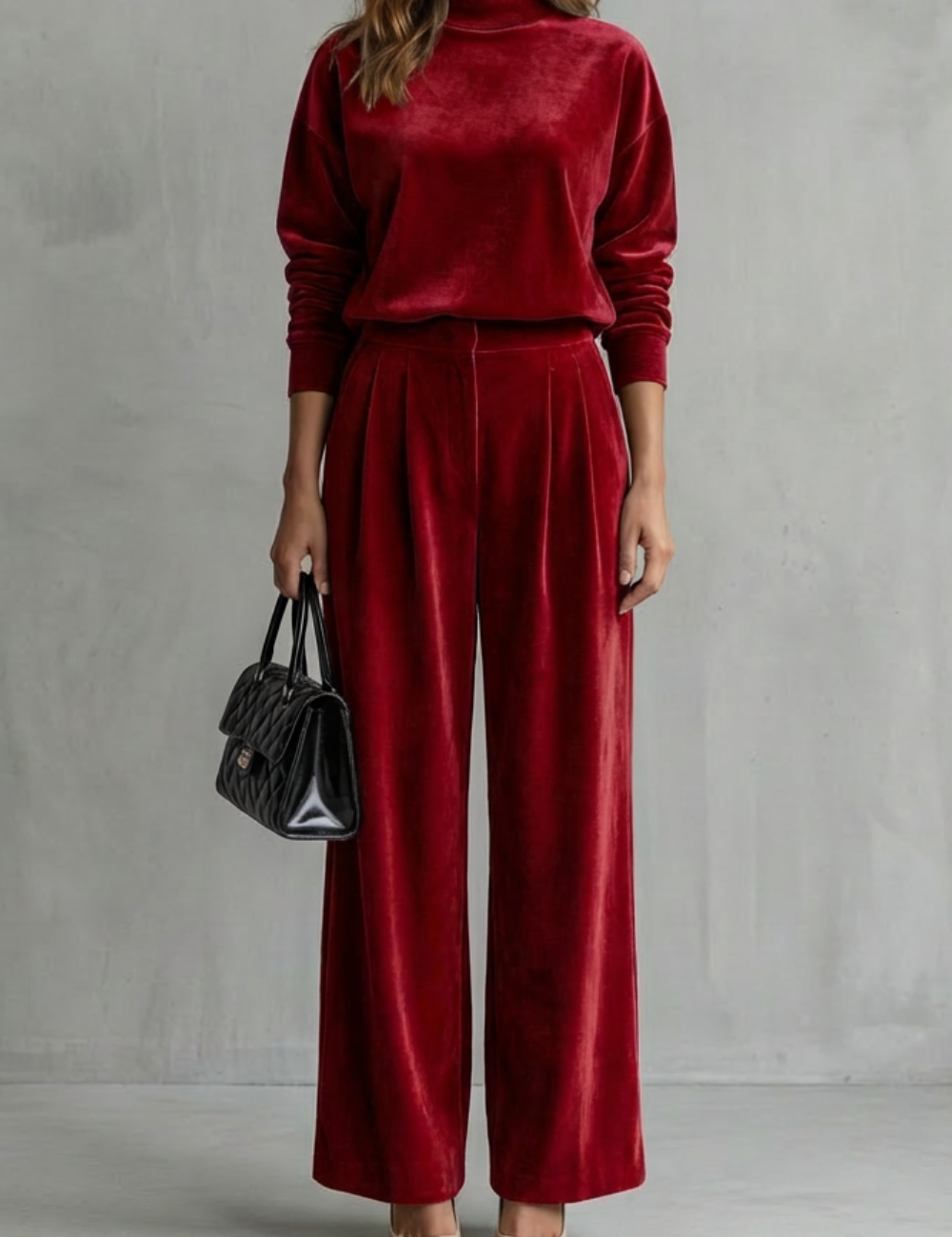 Florence Turner | Luxe Velour Two-Piece Lounge Set