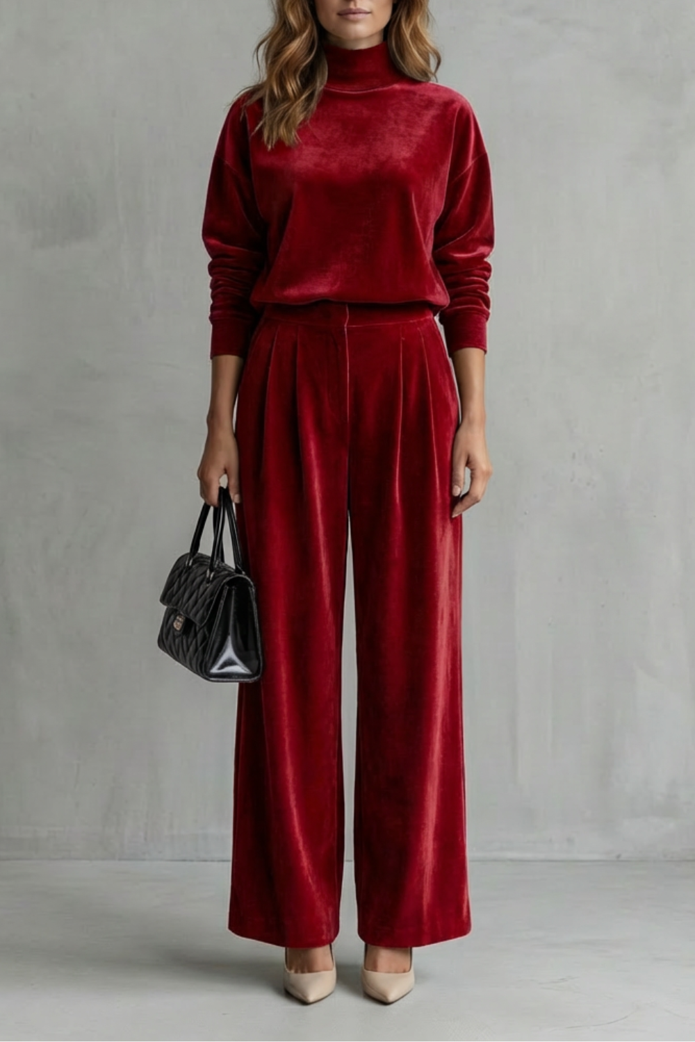 Florence Turner | Luxe Velour Two-Piece Lounge Set